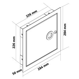 Einwurftür QUATTRO ESSENTIAL S (Weiß)