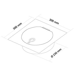 Einwurftür SUPERIOR SQUARE S (Weiß) - Wäscheabwurfschacht