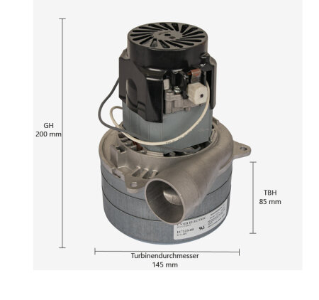 Motor für 187E,187ED,199E,PU299,2100,2500,2750,371E,471E,PU471E,600,PU600EC,PU600+A,ET-1510, MI-1511, Home Vac 10000