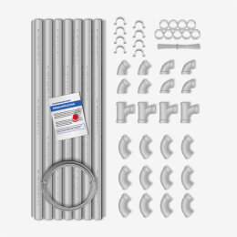 Komplett-Set: MEDIUM 1 - 6 Saugdosen 6 m Saugschlauch