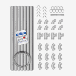 Komplett-Set: SMALL 2 - 4 Saugdosen 8 m Saugschlauch
