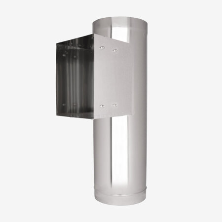Türschurrenrohr - Edelstahl Ø 500 mm - quadratisch