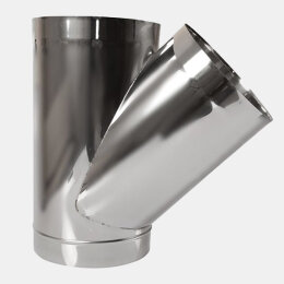 Schachtrohr 500mm - Edelstahl Ø 250 mm mit 45° Abgang