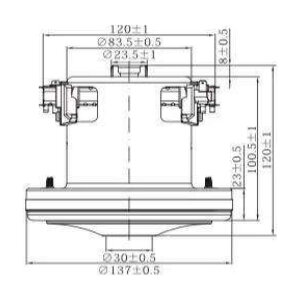 Ersatzmotor für GLOBOVAC – Motor GV 1 Stage...