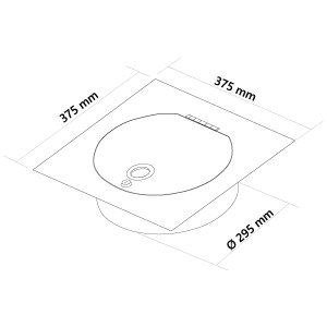 Einwurftür SUPERIOR SQUARE (Weiß) - Wäscheabwurfschacht