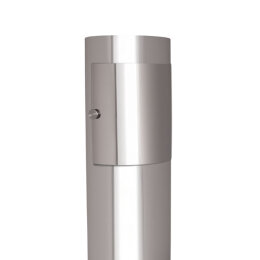 Freistehende Einwurfsäule FUSION (Endmodul)  - Edelstahl Ø 250 mm