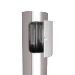 VARIOVAC Freistehende Einwurfsäule FUSION (Endmodul)  - DN250 mm Edelstahl