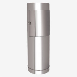 SMART Freistehende Einwurfsäule FUSION (Zwischenmodul) - Ø 250 mm Edelstahl