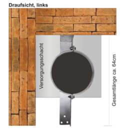 Schachtauflager (Flexi) LINKS für PVC Ø 300 mm