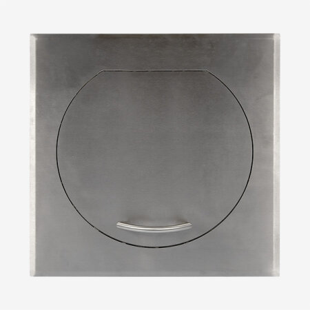 Einwurftür STYLO SQUARE (Edelstahl) Ø 300 mm