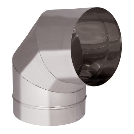 Schachtbogen 90° - Edelstahl Ø 450 mm