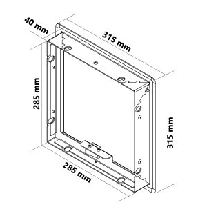 Einwurftür QUATTRO PUSH SLIM (Weiß)