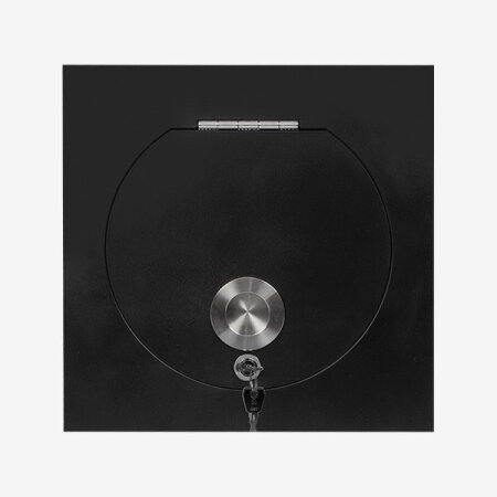 Einwurftür SUPERIOR SQUARE S (Schwarz) - Wäscheschacht