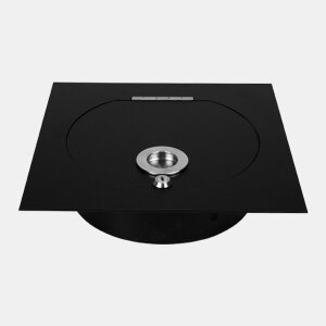 Einwurftür SUPERIOR SQUARE S (Schwarz) - Wäscheschacht