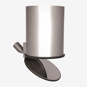 Automatikklappe - selbstschlieend - Edelstahl  285 mm