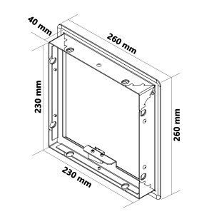 Einwurftür QUATTRO PUSH SLIM S (Weiß)