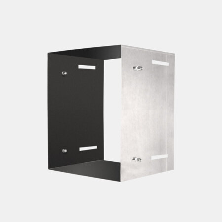 Schurrenverlängerung für Türschurrenrohr - Edelstahl Ø 500 mm - 600x600 quadratisch