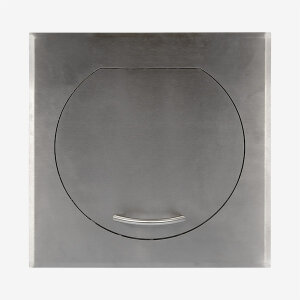 B-WARE: Einwurft&uuml;r STYLO SQUARE (Edelstahl) &Oslash; 300 mm