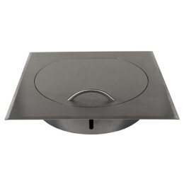B-WARE: Einwurftür STYLO SQUARE (Edelstahl) Ø 300 mm