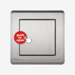B-WARE: Einwurftür QUATTRO PUSH S (Edelstahl)