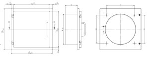 Einwurftür Easy-Line DN250 f. PVC-Rohr RAL9016 - Weiß