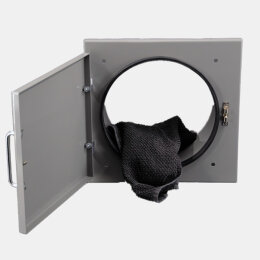 Einwurftür Easy-Line DN300 RAL7037 - Staubgrau