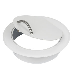 B-WARE: Einwurftür STYLO S (Weiß) Ø 250 mm