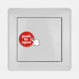 B-WARE: Einwurftür QUATTRO PUSH  (Weiß)