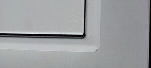 B-WARE: Einwurft&uuml;r QUATTRO PUSH SLIM S (Wei&szlig;)
